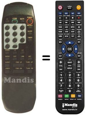 Replacement remote control HUTH 350