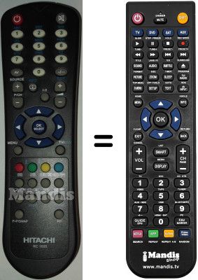 Replacement remote control Hitachi 15 LD 2250 B