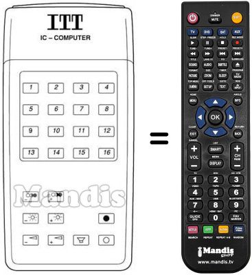 Replacement remote control IFB 13 N