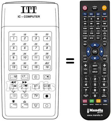 Replacement remote control IFB 18