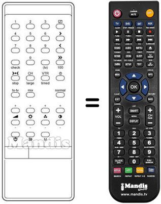Replacement remote control INFRARED 1060T