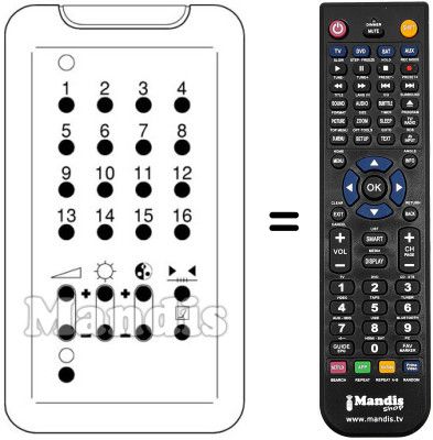 Replacement remote control LF 56M 11