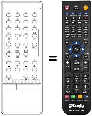 Replacement remote control IR 2030 M