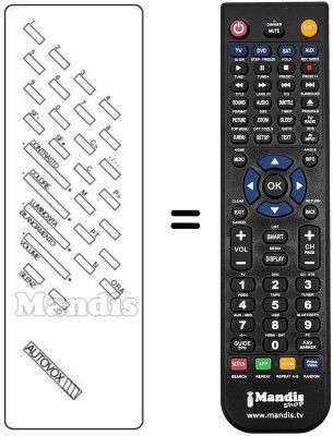 Replacement remote control INFRARED 2060