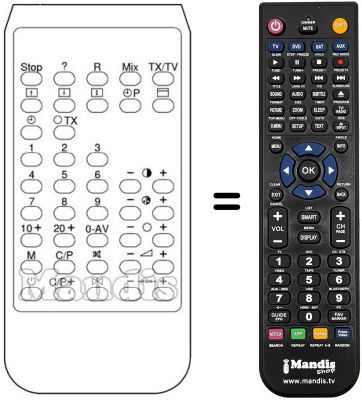 Replacement remote control INFRARED 99 / 30