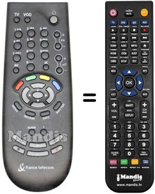 Replacement remote control Thomson IP 921 Replacement remote control Thomson IP 921