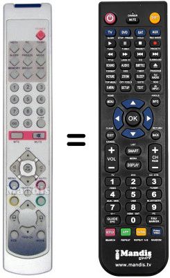 Replacement remote control VOXSON LT 3001 W