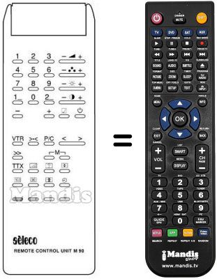 Replacement remote control M 90