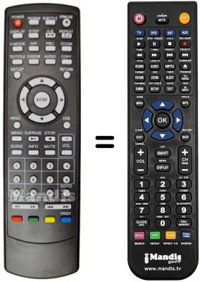 Replacement remote control BRAVO MAGIC 2 IN 1