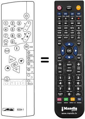 Replacement remote control MECATRON 6334-1
