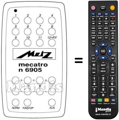 Replacement remote control MECATRON 6805