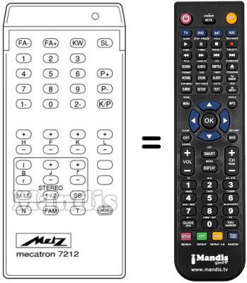 Replacement remote control MECATRON 7213
