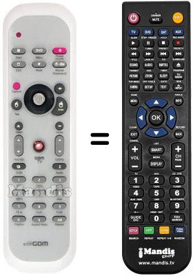 Replacement remote control ID KOREA MEDIACENTER