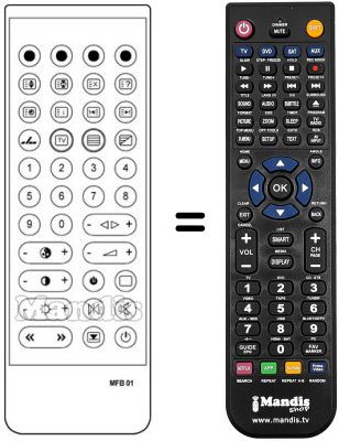 Replacement remote control MFB-01