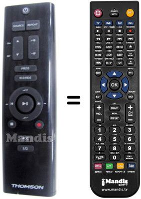 Replacement remote control Thomson MIC 200 Replacement remote control Thomson MIC 200