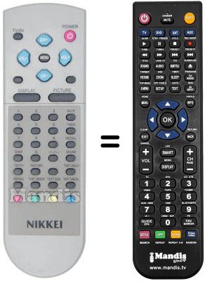 Replacement remote control Nikkei NK 1905