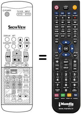 Replacement remote control NR-2559M-SESA