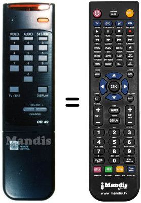 Replacement remote control OR 49
