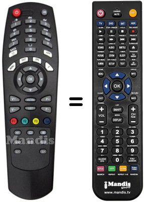 Replacement remote control DICRA DT 071 MHP