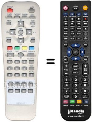 Replacement remote control Daewoo PDP 42 NESI-T1 Replacement remote control Daewoo PDP 42 NESI-T1