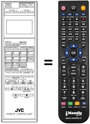 Replacement remote control PQ 10543 BU