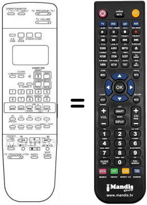 Replacement remote control PQ 11202 A