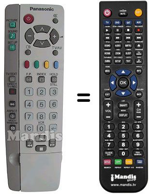 Replacement remote control Panasonic EUR 511268