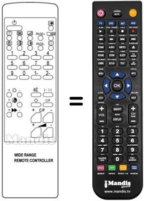 Replacement remote control R 10K02