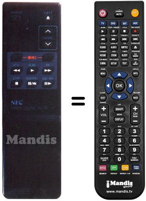 Replacement remote control RB-73 B Replacement remote control RB-73 B