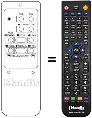 Replacement remote control RB-83EP Replacement remote control RB-83EP