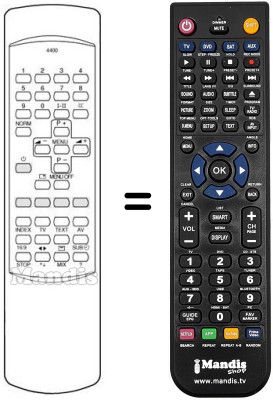 Replacement remote control RC-0460
