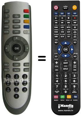 Replacement remote control Zodiac DZR 1800 DTT