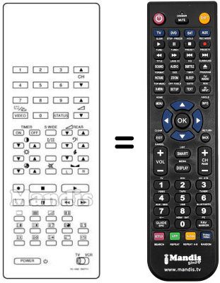 Replacement remote control RC-1028 E Replacement remote control RC-1028 E