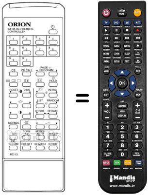Replacement remote control RC-13