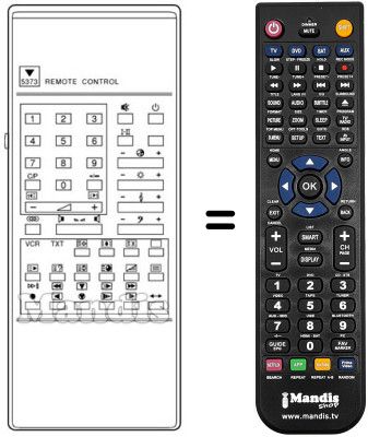 Replacement remote control RC-5373