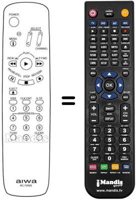 Replacement remote control RC-7VR05