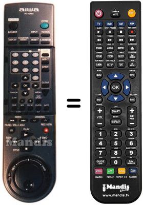 Replacement remote control Aiwa HV-FX7000
