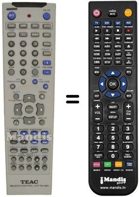 Replacement remote control RC-921