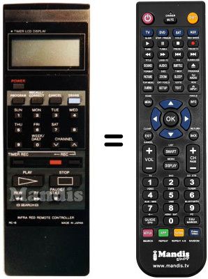 Replacement remote control 076200B001