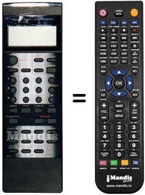 Replacement remote control Orion VH 2491 HS