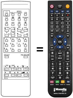 Replacement remote control Bsr 28 PL 71X