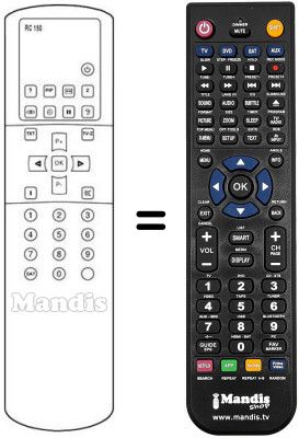 Replacement remote control RC 0467 / 18