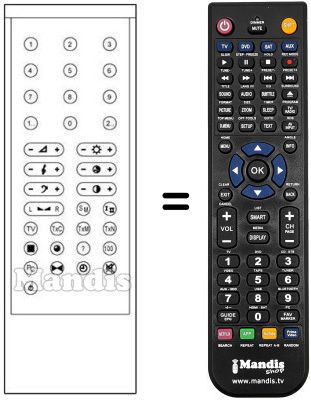 Replacement remote control RC 1000