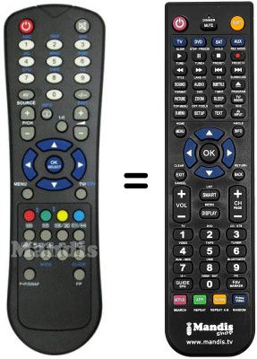 Replacement remote control Autovox AX 42TFT 17HDN