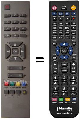 Replacement remote control RC 1241