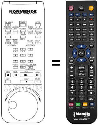 Replacement remote control RC 2208 X Replacement remote control RC 2208 X