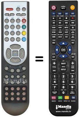 Replacement remote control Vestel 26830 IDTV
