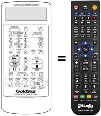 Replacement remote control RC 400 P