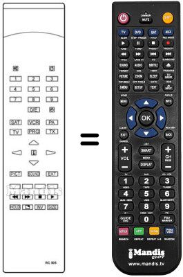 Replacement remote control RC 505