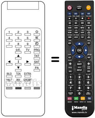 Replacement remote control RC 511